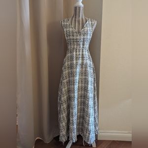 Tweed pinafore dress